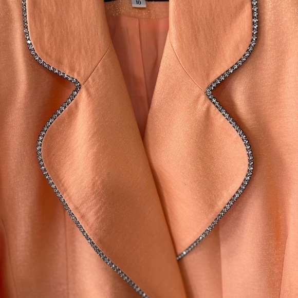 Solini New York Women’s Vintage Blazer with Rhinstone Trim Size 10 - Picture 8 of 11